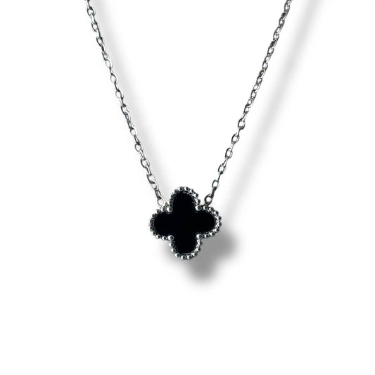 Siyah Yonca Gümüş Set