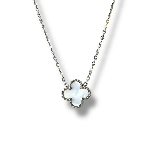 Beyaz Yonca Gümüş Set