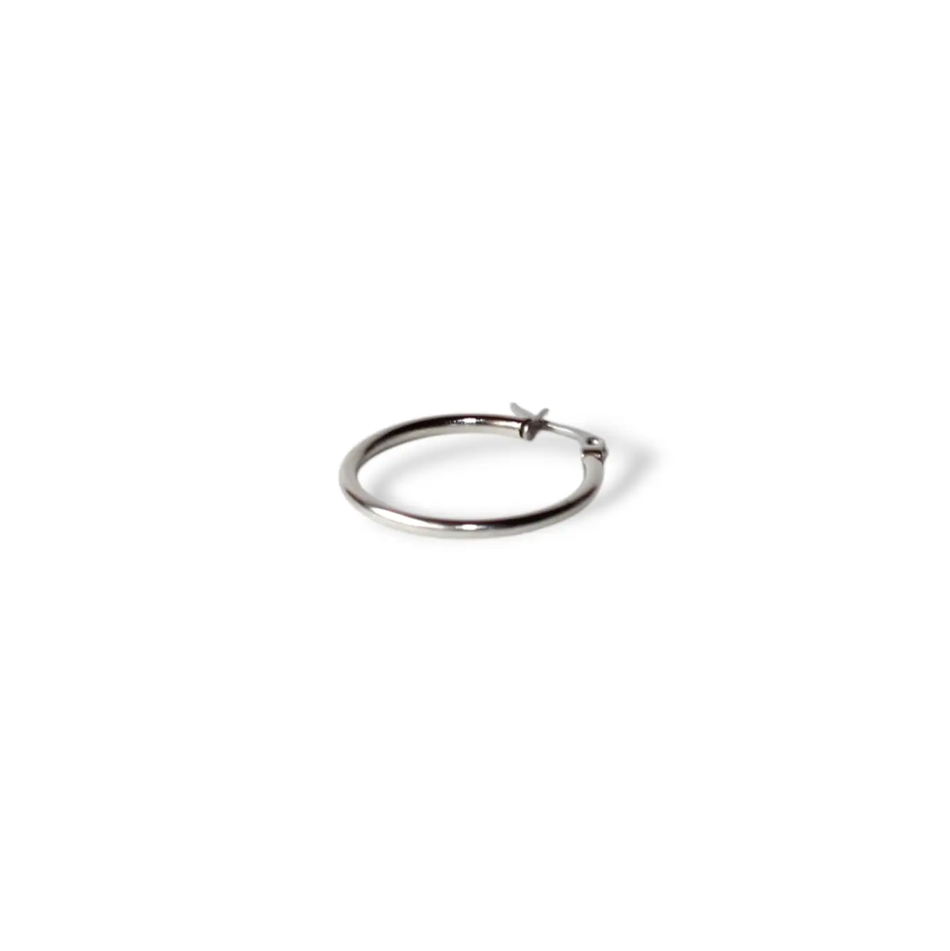 Küçük Gümüş Halka Küpe 2,5cm