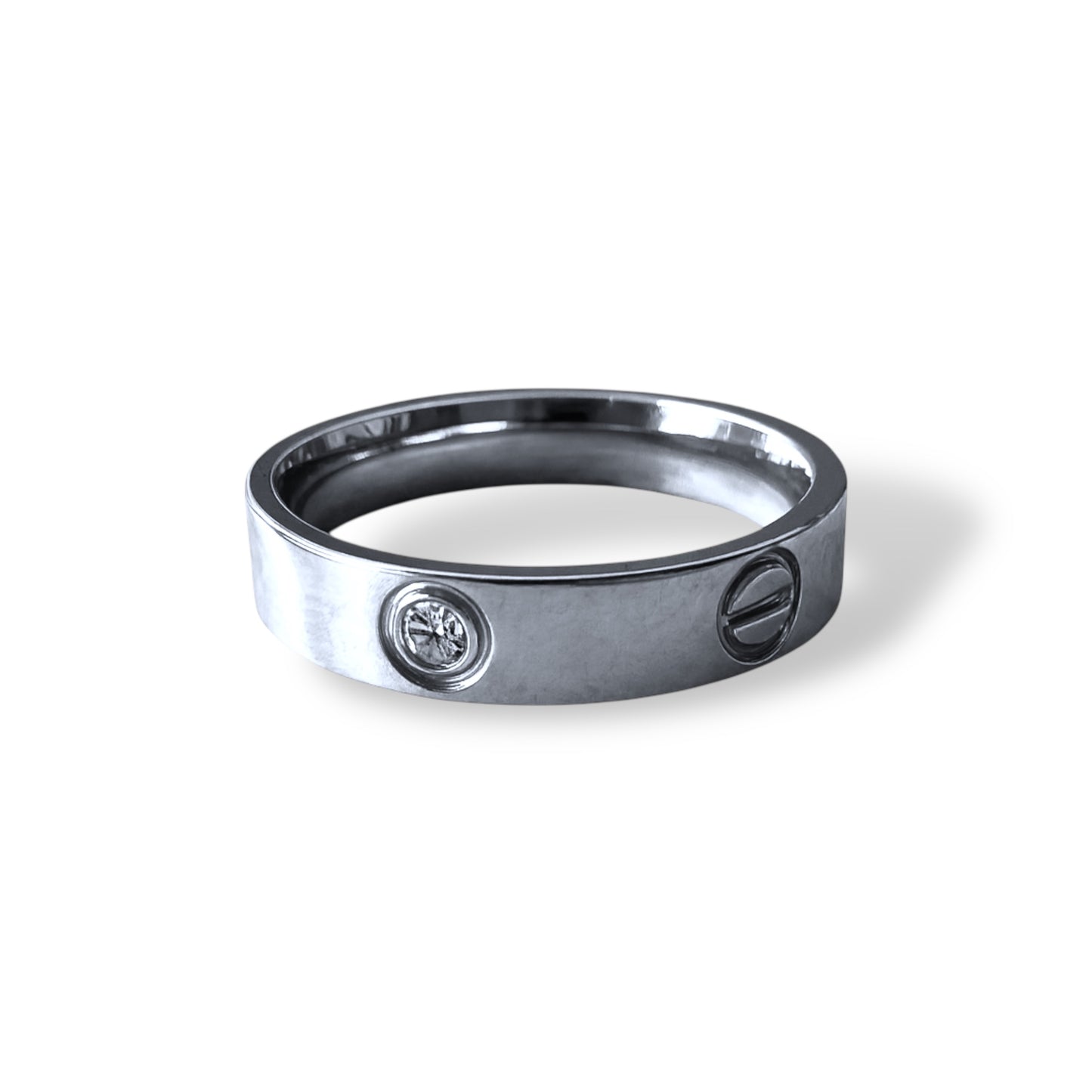 CRT Taşlı Gümüş Yüzük