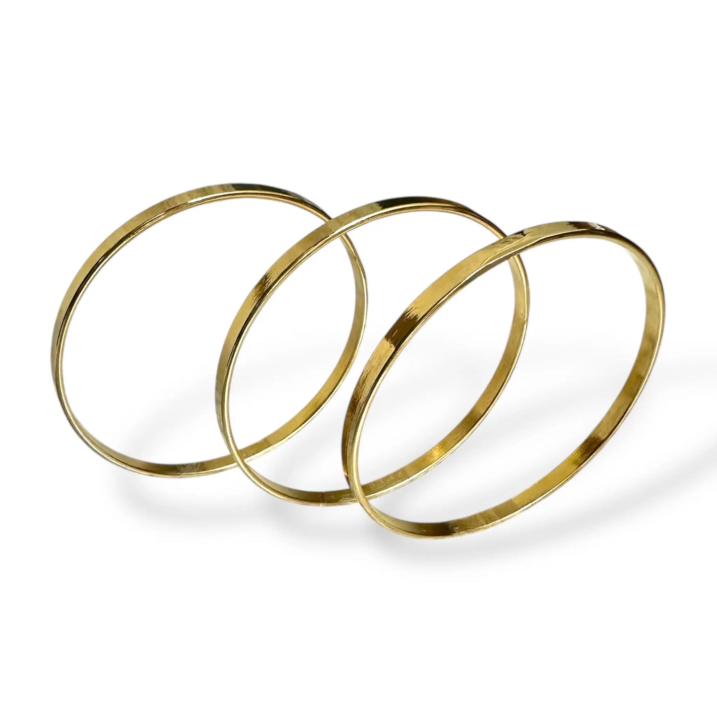 3’lü Kalın Altın Ajda Bilezik 5,8cm