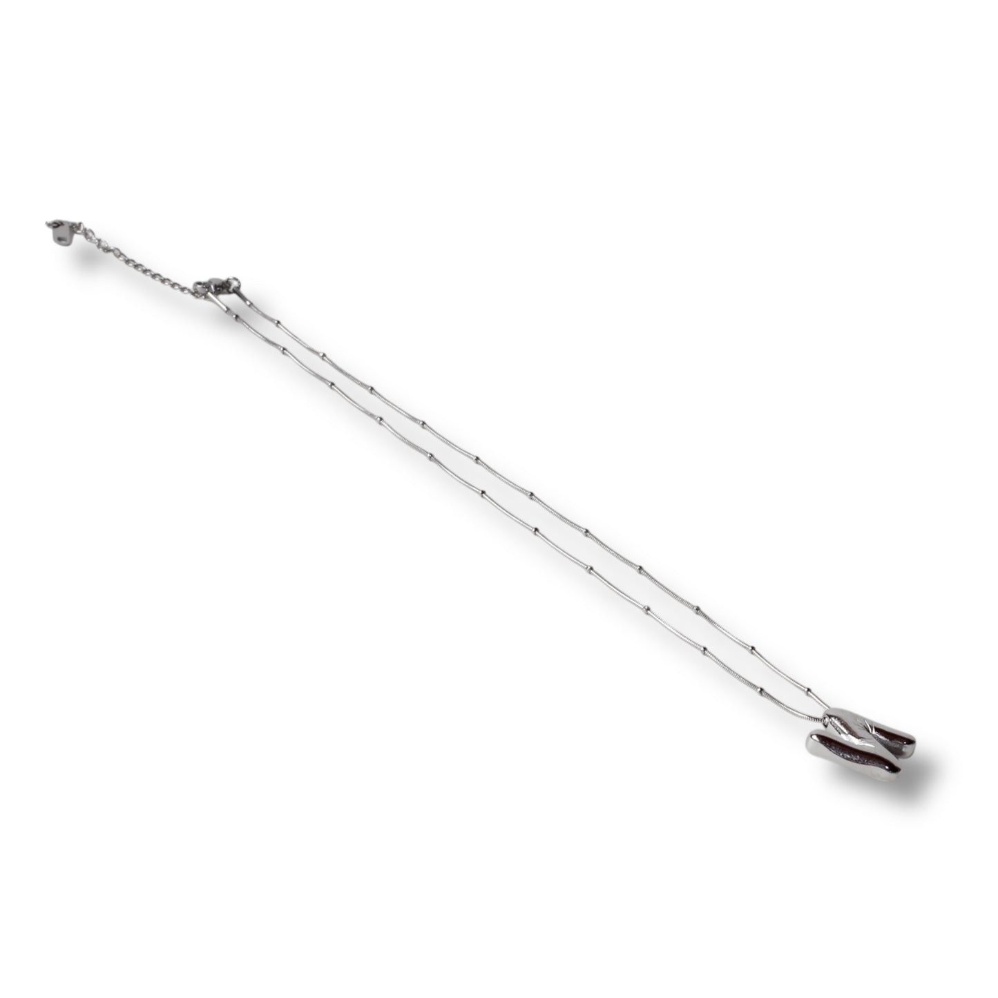 Balon Harfli Gümüş Kolye