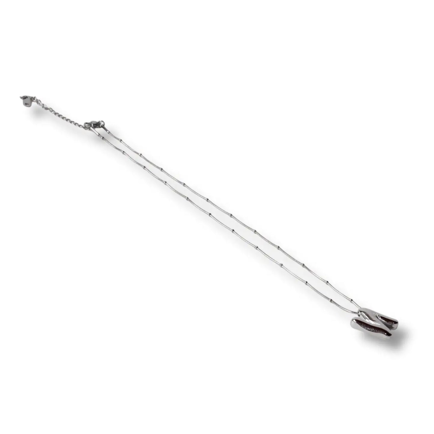 Balon Harfli Gümüş Kolye