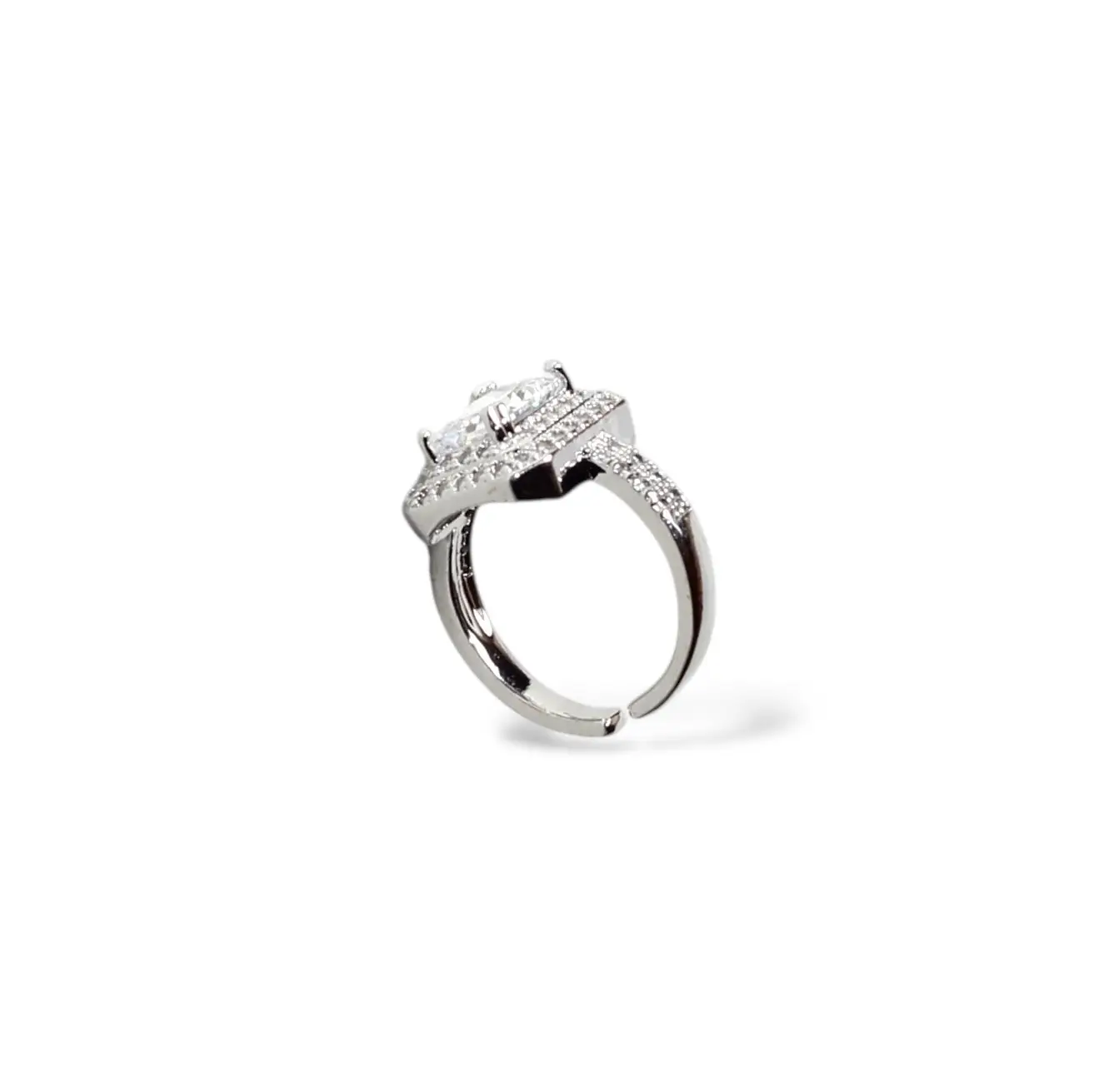 Çerçeveli Diamond Gümüş Yüzük