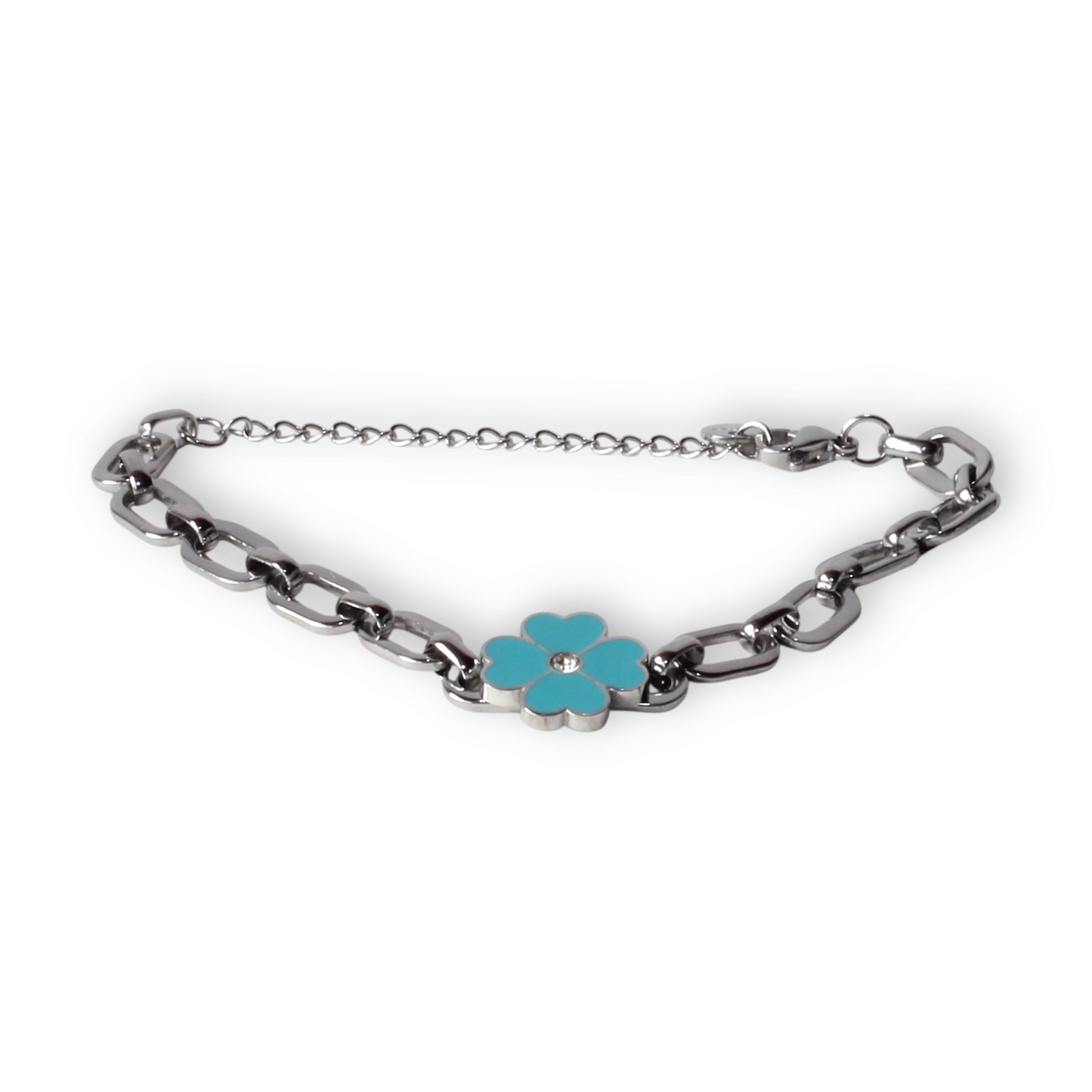 Mavi Pırlanta Çiçek Bileklik