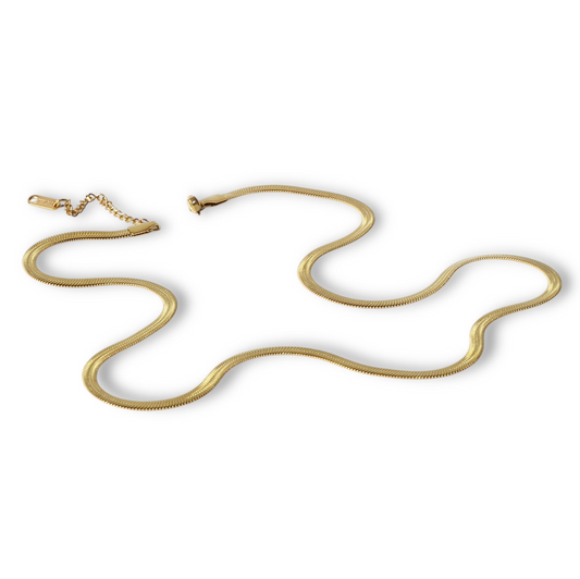 İtalyan Altın Uzun Kolye 60cm