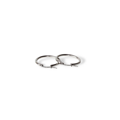 Küçük Gümüş Halka Küpe 2,5cm