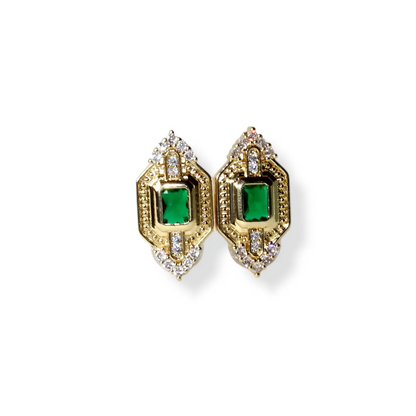 Yeşil Emerald Küpe
