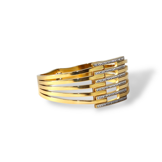 Altı Sıralı Taşlı Kaburga Kelepçe