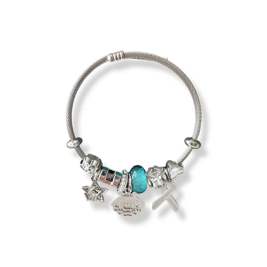 Mavi Kurdele Gümüş Pandora