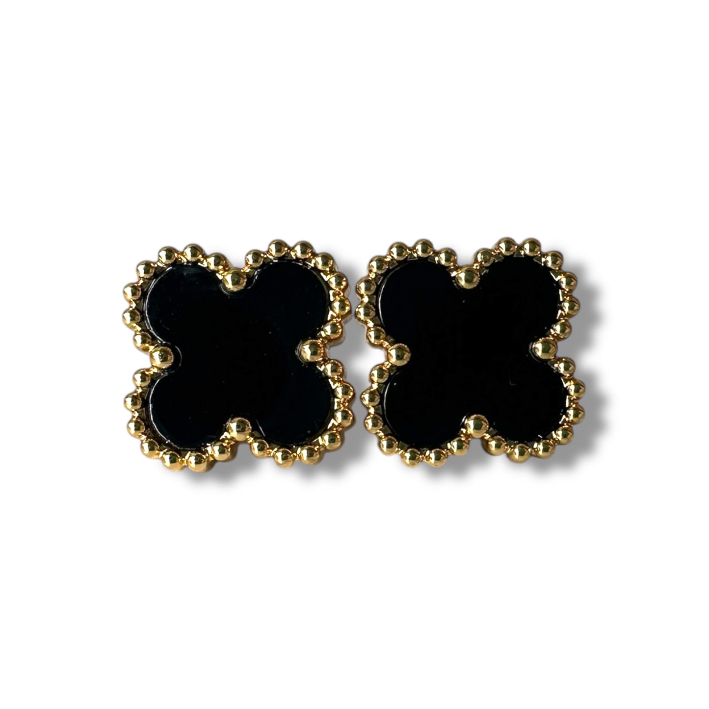 Siyah Yonca Altın Set