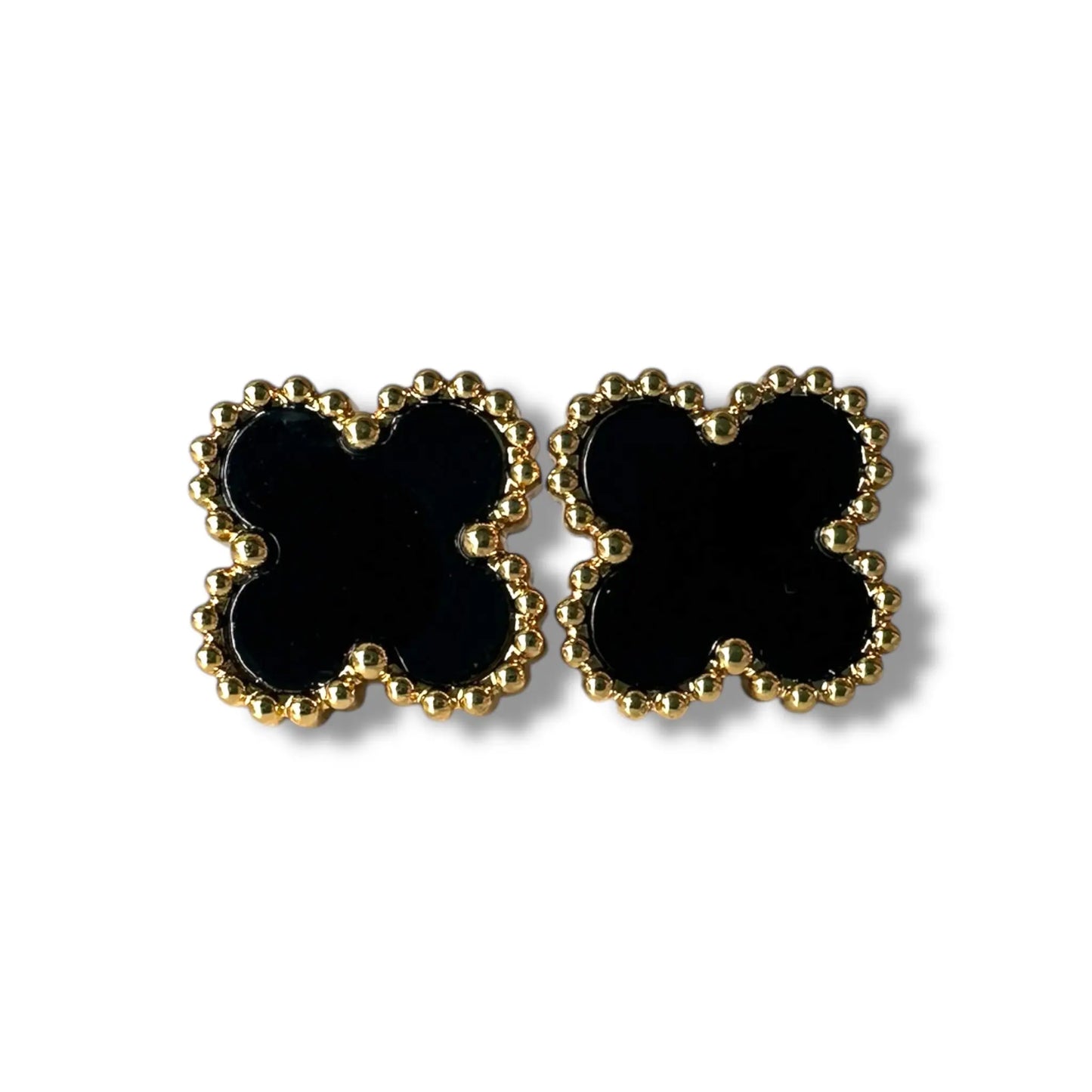 Siyah Yonca Altın Set