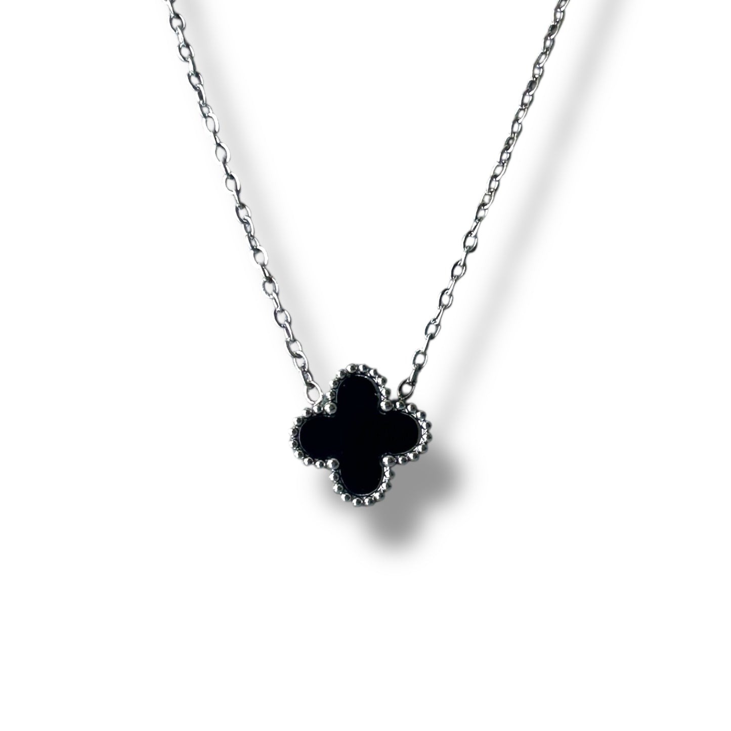 Siyah Yonca Gümüş Set