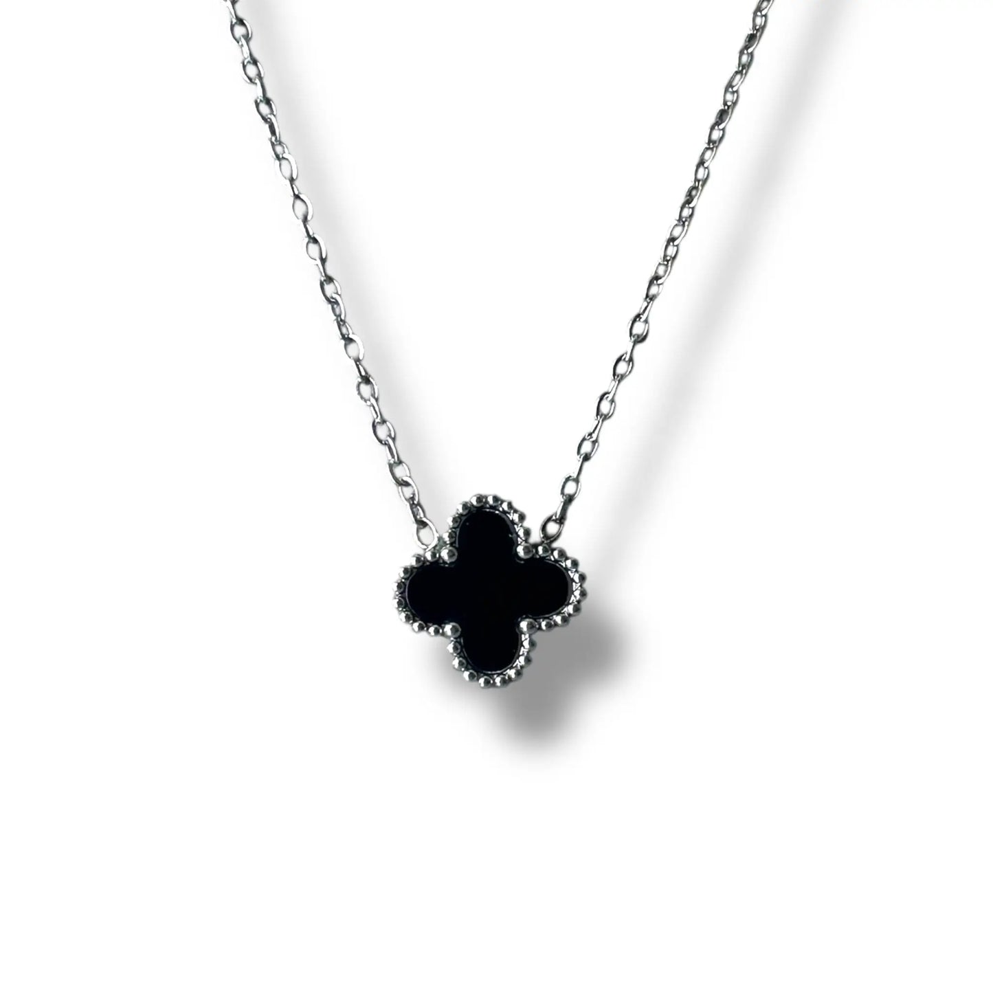 Siyah Yonca Gümüş Set