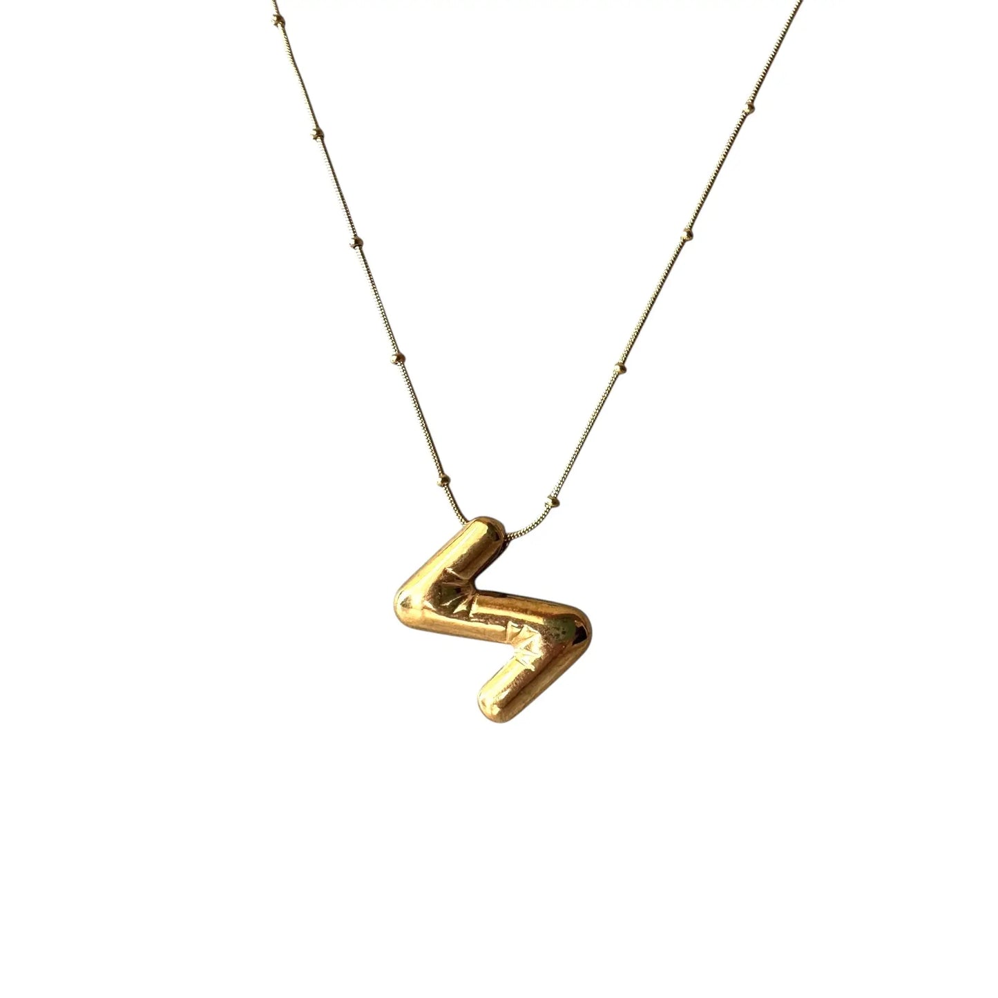 Balon Harfli Altın Kolye