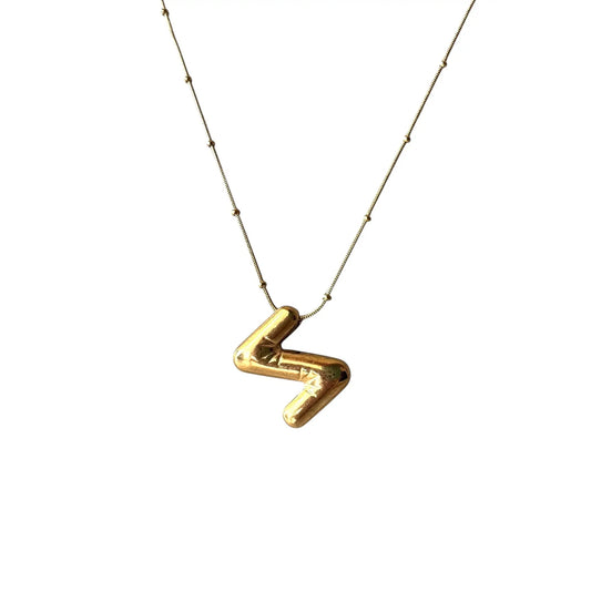 Balon Harfli Altın Kolye