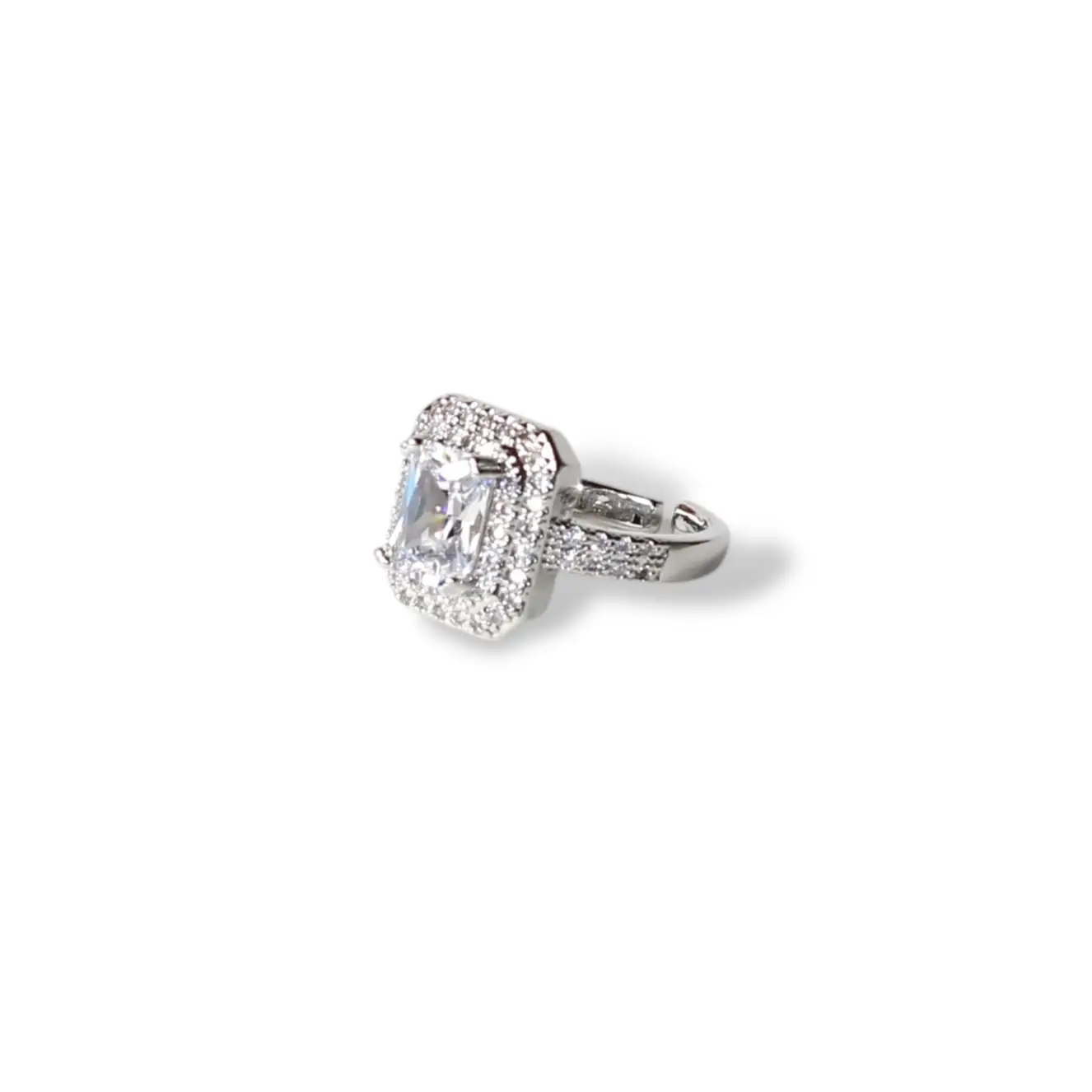 Çerçeveli Diamond Gümüş Yüzük