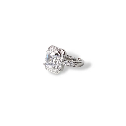 Çerçeveli Diamond Gümüş Yüzük