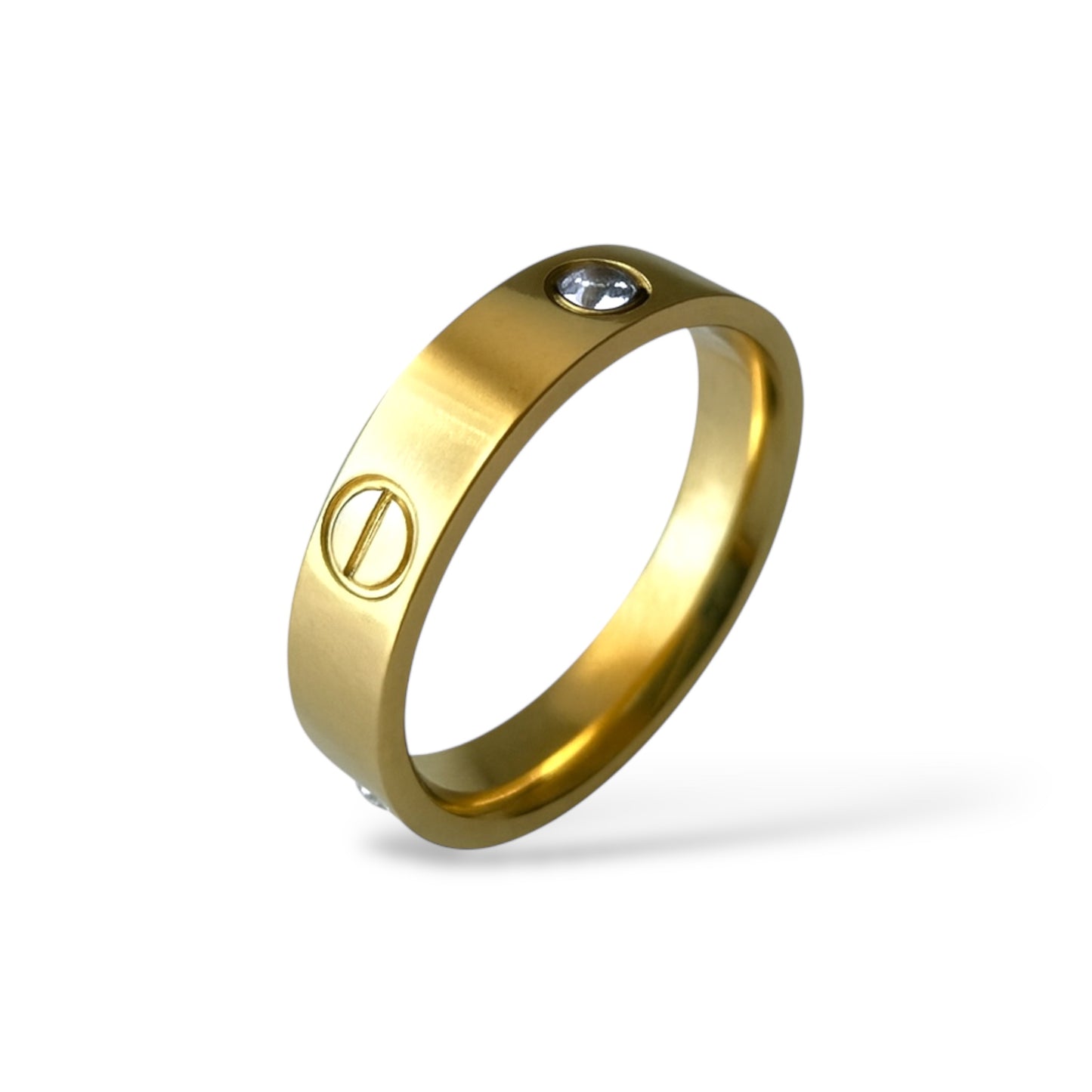 CRT Taşlı Altın Yüzük