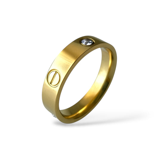 CRT Taşlı Altın Yüzük