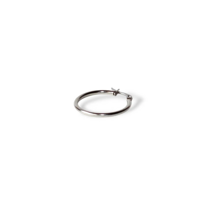 Küçük Gümüş Halka Küpe 2,5cm