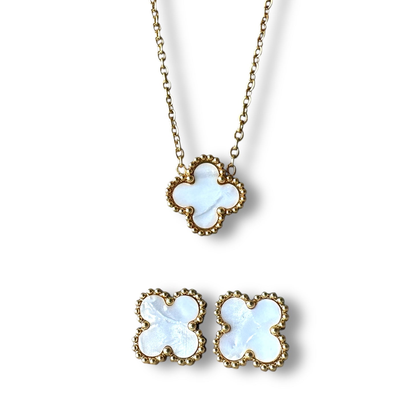 Beyaz Yonca Altın Set