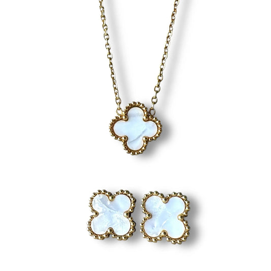 Beyaz Yonca Altın Set