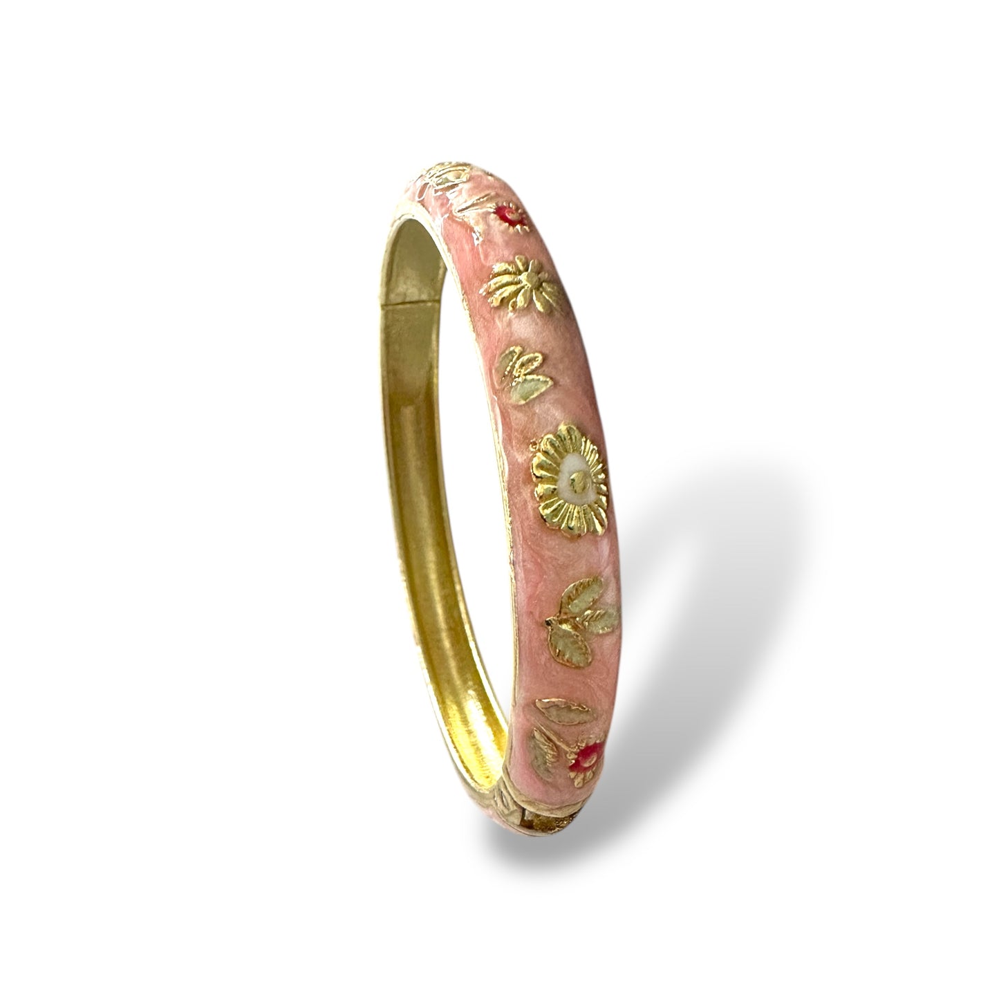 VİP Mineli Çiçekli Pembe Kelepçe