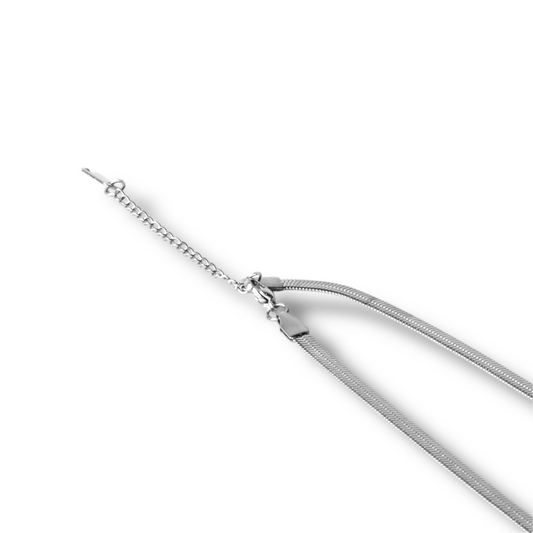 İtalyan Uzun Gümüş Kolye 65cm