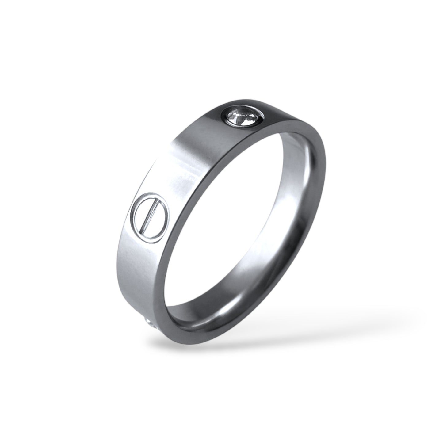 CRT Taşlı Gümüş Yüzük