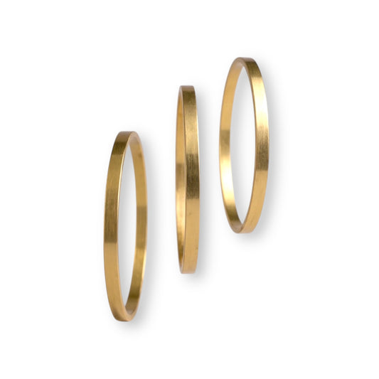 3’lü Kalın Altın Ajda Bilezik 5,8cm