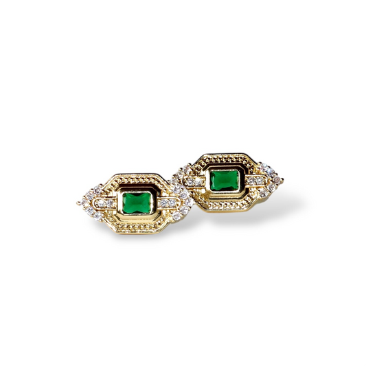Yeşil Emerald Küpe