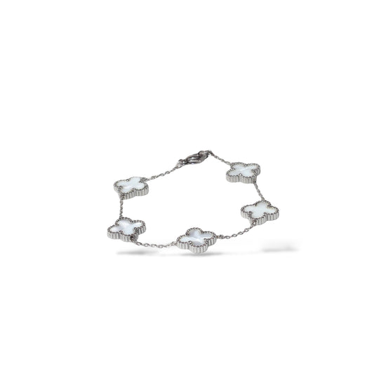 Beyaz Lui Çiçek Bileklik