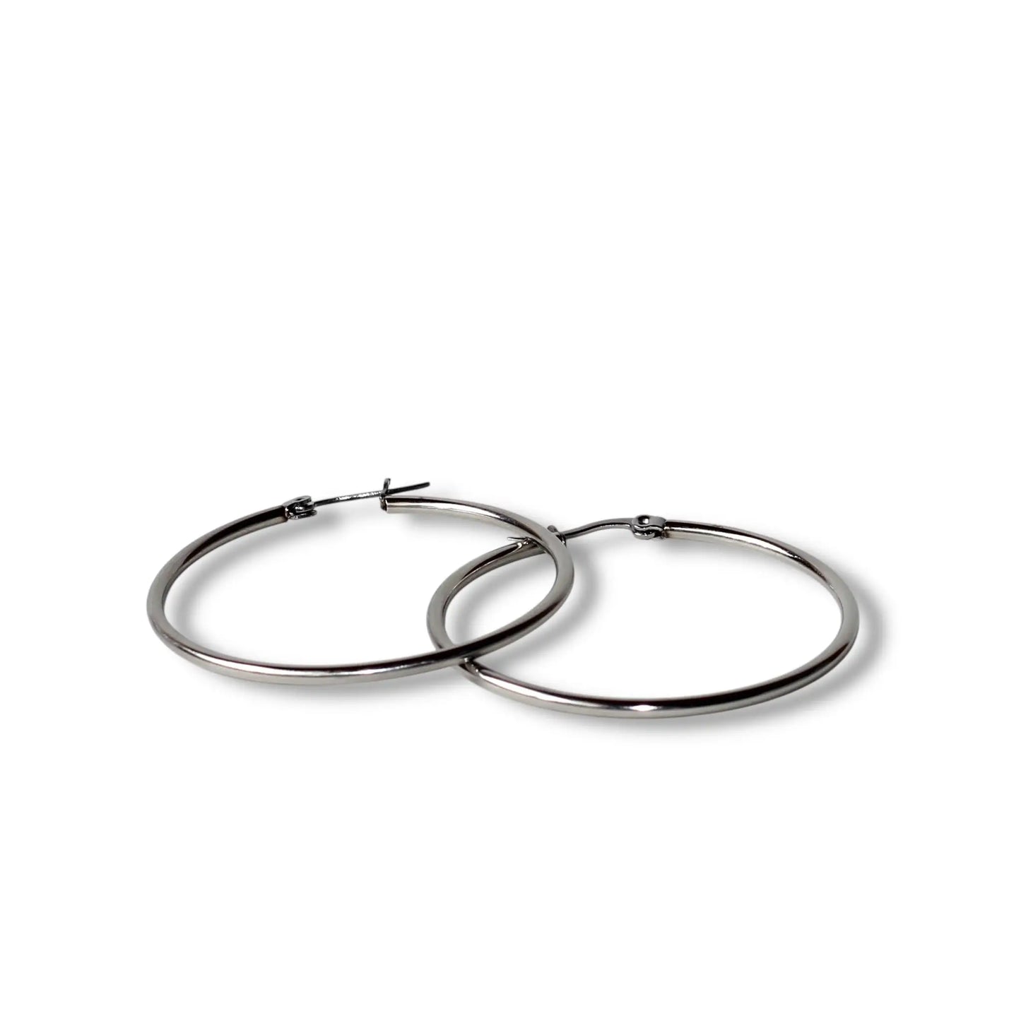 Gümüş Halka Küpe 4cm