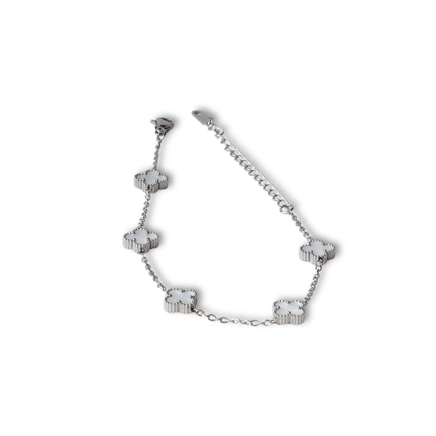 Beyaz Lui Çiçek Bileklik